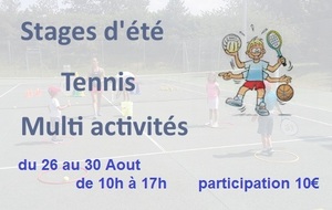 STAGE Tennis / Multi activités
