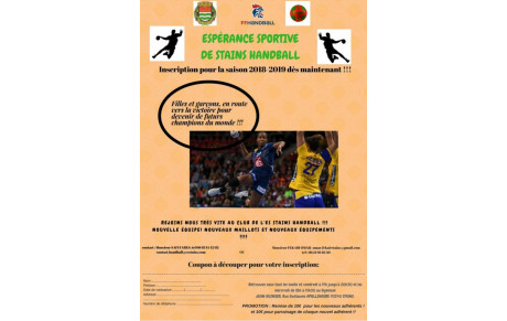 Handball venez nous rejoindre...